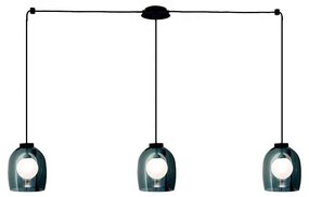 Zambelis 22146 - Luster na lanku 3xG9/5W/230V pavúk čierna