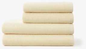 Goldea bavlnený froté uterák / osuška soft bez bordúry – smotanový 50 x 100 cm