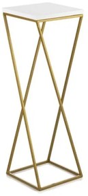 Stojan na kvety LOFT 70x24 cm zlatá/biela