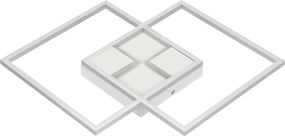 XXXLutz STROPNÉ LED SVIETIDLO, 42/42/4,5 cm Boxxx - Interiérové svietidlá - 008368019902