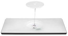 LED Prisadený panel NIVERA LED/32W/230V IP54 29,5x59,5 cm čierny