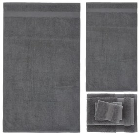 Tmavosivé froté bavlnené uteráky a osušky v súprave 6 ks Anti–Bacterial – Catherine Lansfield