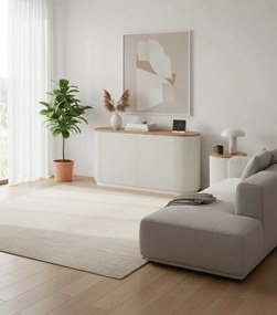 Odkladací stolík Stilig ST581 40 cm z masívu ecru/brest