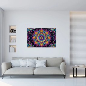 Obraz - Kaleidoskopická mandala (90x60 cm)