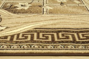 Koberec GOLD 365/12 béžový / hnedý ovál