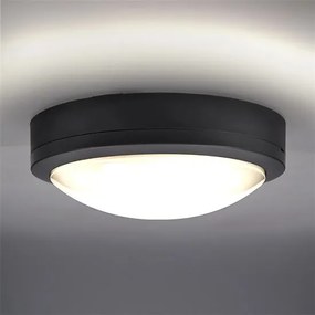 SOLIGHT Prisadené nástenné / stropné LED osvetlenie SIENA s čidlom, 20W, denná biela, okrúhle, šedé, IP54