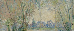 Obraz - Claude Monet, Woman Seated under the Willows, reprodukcia (120x50 cm)