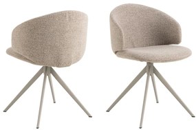 Jedálenská otočná stolička Ella, béžová (09559)