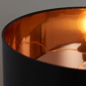 Endon 61149 - Stolná lampa WALDORF 1xE27/10W/230V medená/čierna