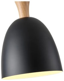 Luster na lanku 1xE27/15W/230V čierna pr. 23 cm