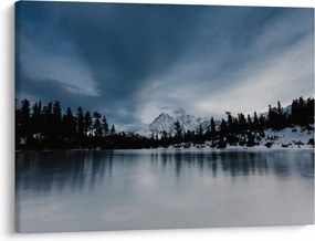 Obraz - Na zamrznutom jazere (70x50 cm)