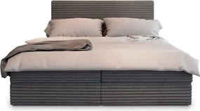 AKCIA Čalúnená posteľ boxspring ISPIRA 140x200 cm sivá II. akosť