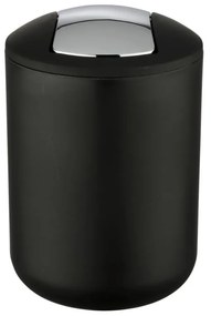 Čierny odpadkový kôš Wenko Brasil S, výška 21 cm