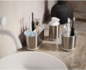 Dávkovač mydla z nehrdzavejúcej ocele v striebornej farbe 300 ml Duo Steel – Joseph Joseph