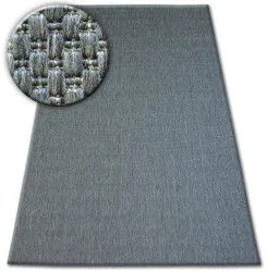 styldomova Šnúrkový koberec sizal flat 48663/920 hladký antracitový