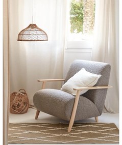 Obliečka na vankúš s prímesou vlny 45x45 cm Augustina – Kave Home