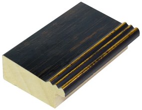 DANTIK rám na obraz 40x50 | CARRARA hnědočerná (Plexi Čiré)