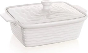 Forma zapekacia obdĺžniková s vekom CULINARIA White 28 x 18 cm