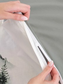 Vianočné bavlnené obliečky Renforcé - Medvede v zime