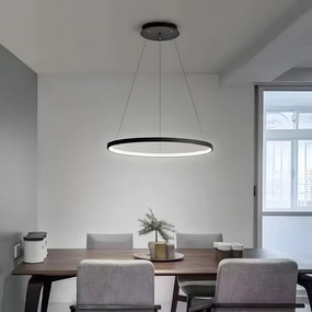 Toolight Toolight, LED závesné osvetlenie 80cm LHJ012-CP, čierna matná, OSW-50045