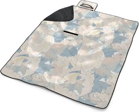 Sablio Plážová deka Lístie: 200x140 cm