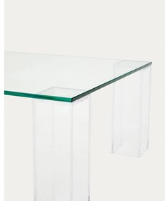 Sklenený konferenčný stolík 60x140 cm Adularia – Kave Home