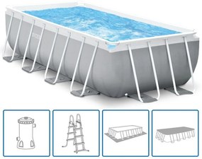 INTEX Prism Frame Rectangular Premium Pools Bazén Set 488x244x107cm s filtráciou 26792NP