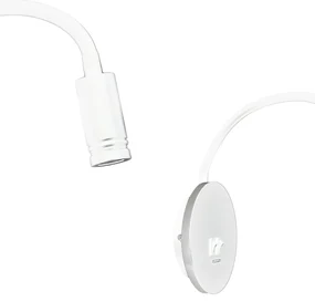 Nástenné LED svietidlo Base, 1x LED 8+2w, 4000k, w, o, vypínač