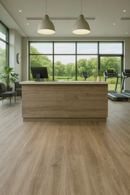 Beauflor, AKCIA: 60x540 cm PVC podlaha - lino Texalino Supreme 900M Luxury Oak - dub, šíře, šedá, filc, chodba / predsieň