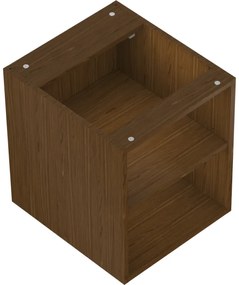 Mexen Box-A, otvorená skrinka s policou 40 cm, orech, 91AX2-0400-470-0-86