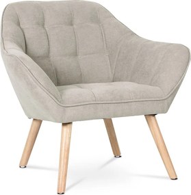 Relaxačné kreslo ASPO — masív, látka, sivohnedá