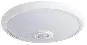 KANLUX Stropné LED prisadené osvetlenie s čidlom KARLO, 14W, denná biela, 29cm, okrúhle