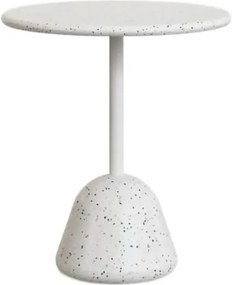 Biely terrazzo okrúhly jedálenský stôl ø 70 cm Saura – Kave Home