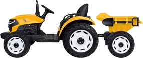 JOKOMISIADA Akumulátorový traktor s prívesom a sklopnou korbou PA0347 žltý