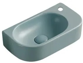 Umývadlo SAT Infinitio 40x21,5 cm zelená mat bez prepadu SATINF4021LGEM