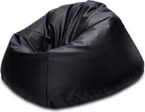 INTERMEDIC SK - Sedací vak MAXI 140x70 cm | extra veľký vak na sedenie a ležanie, 570 l Farba: E14 - Čierna (Ekokoža)