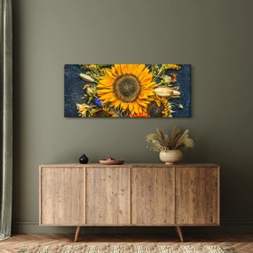 Obraz - Jesenné kvety (120x50 cm)