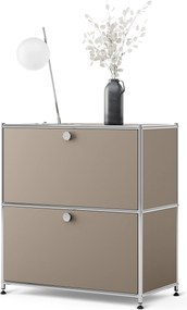 Kovová odkladacia skrinka »CN3« s 2 výklopnými priečinkami