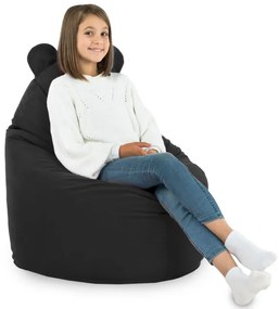 Kreslo pre deti Teddy čierne