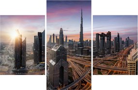 Obraz - Panorama Dubaja (90x60 cm)