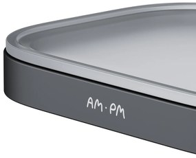 Miska na mydlo AM.PM Func A8F34222 nástenná, sklo, čierna