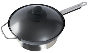 Grilovacia oceľová panvica s pokrievkou ø 33 cm – Outdoorchef