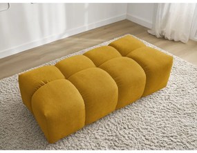 Ženilková podnožka v horčicovej farbe Everest – Bobochic Paris