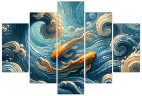 Obraz - Zlaté rybky (150x105 cm)