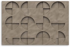 Gario Obraz na plátne Kruhy Abstrakcia 3D Rozmery: 120 x 80 cm