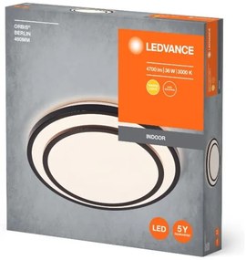 Ledvance - LED Stropné svietidlo ORBIS BERLIN LED/36W/230V čierna