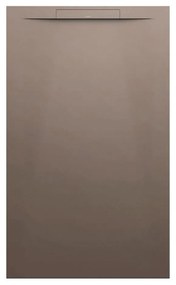 LAUFEN Pro S obdĺžniková sprchová vanička z materiálu Marbond, lineárny odtok na kratšej strane, 1500 x 900 x 34 mm, matná kávová, H2111851290001