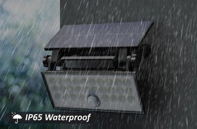 TOP LIGHT Svetlo nástenné Heleon PIR PRO, Čierna