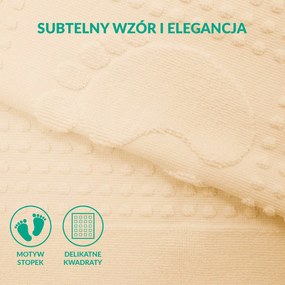 PODLOŽKA DO KÚPEĽNE HOTEL FEET 50X70 CM KRÉMOVÁ