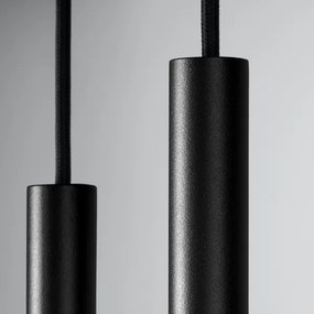 Sollux SL.1304 - Luster na lanku PASTELO 2xG9/8W/230V čierna